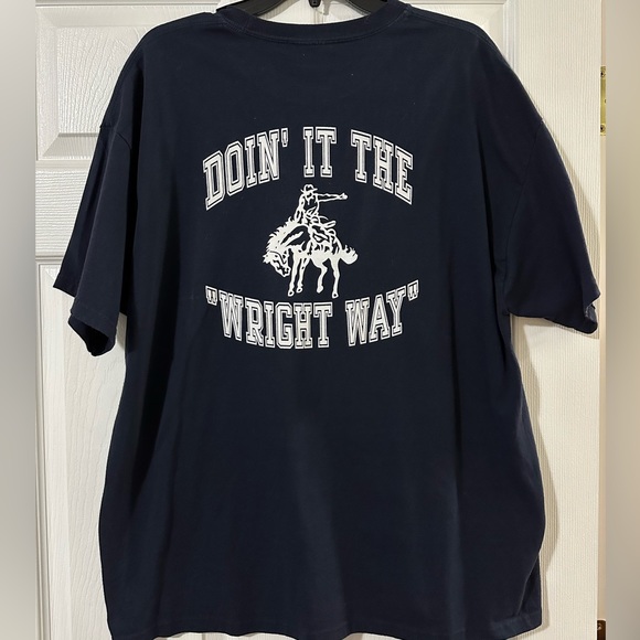 Cody Wright 2x World Champion Saddle Bronc Rider Autographed Picture & XL tshirt - Picture 4 of 5